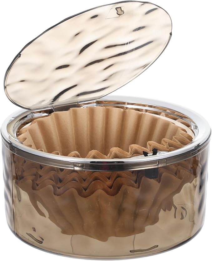 Coffee Filter Holder with Push-Button Lid by AIHSUMC