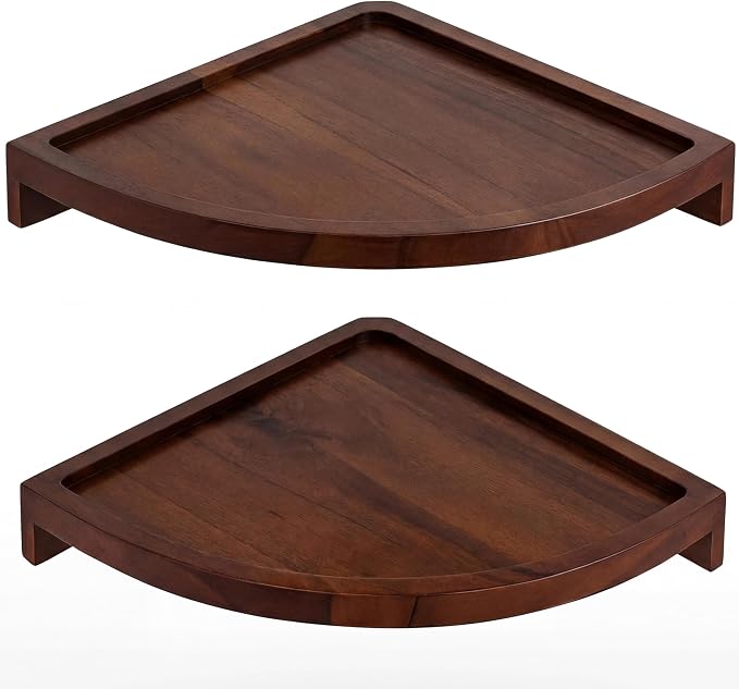 Demigo Floating Round Corner Shelves by Demigo