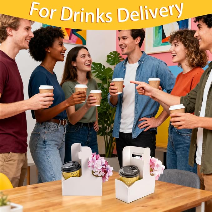 Lawei 50 Pack 2 Cup Drink Carrier - Image 6