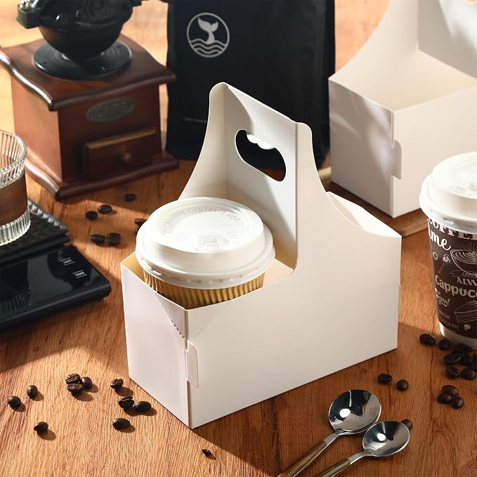 Dunzoom White 60 Pcs 2 Cups Drink Carrier by Dunzoom