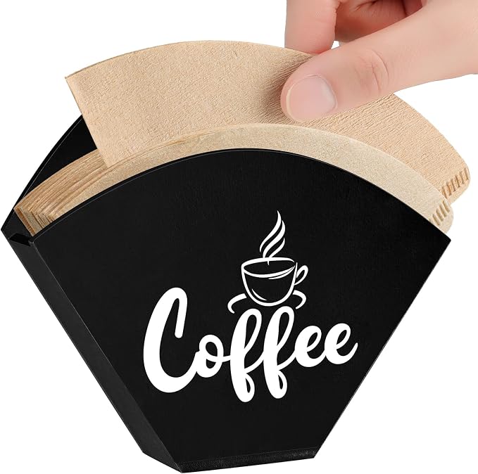 Yalikop Cone Coffee Filter Holder Farmhouse Filter Storage Container Wall-mount by Yalikop
