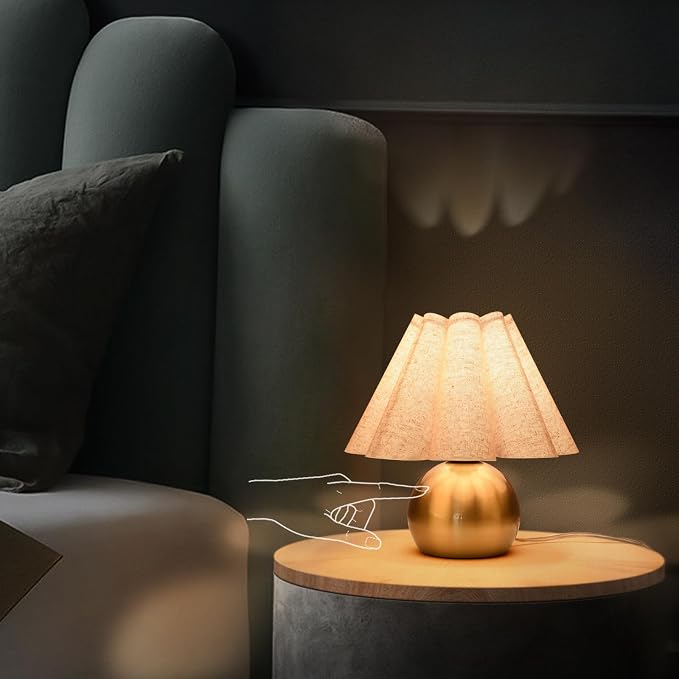 Gold Small Touch Control Table Lamp - Image 4