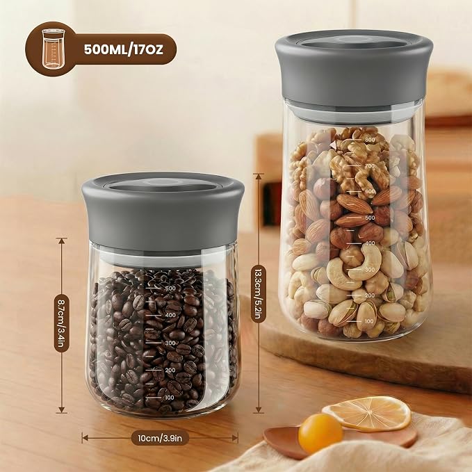 OURCABECUE Wide Mouth Mason Jar 16oz, Newly Upgraded Easy Open Rotating Lid - Image 6