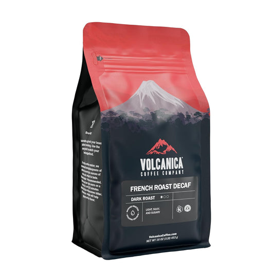 French Roast Decaf Coffee, Whole Bean, Swiss Water Processed, Dark Roast, Fresh Roasted, 16-ounce