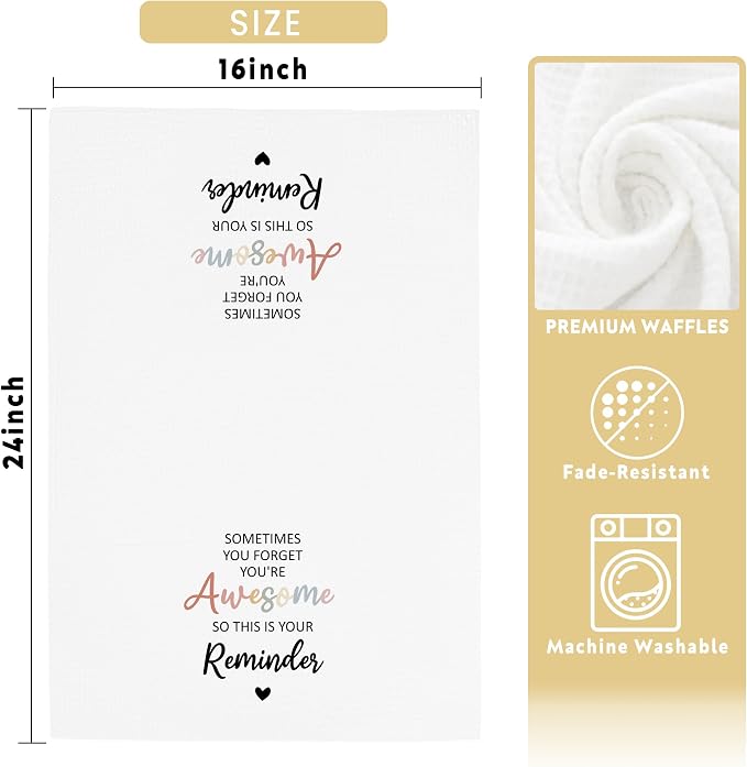 Inspirational Towels Gifts for Women Men, Motivational Towels for Kitchen - Image 6
