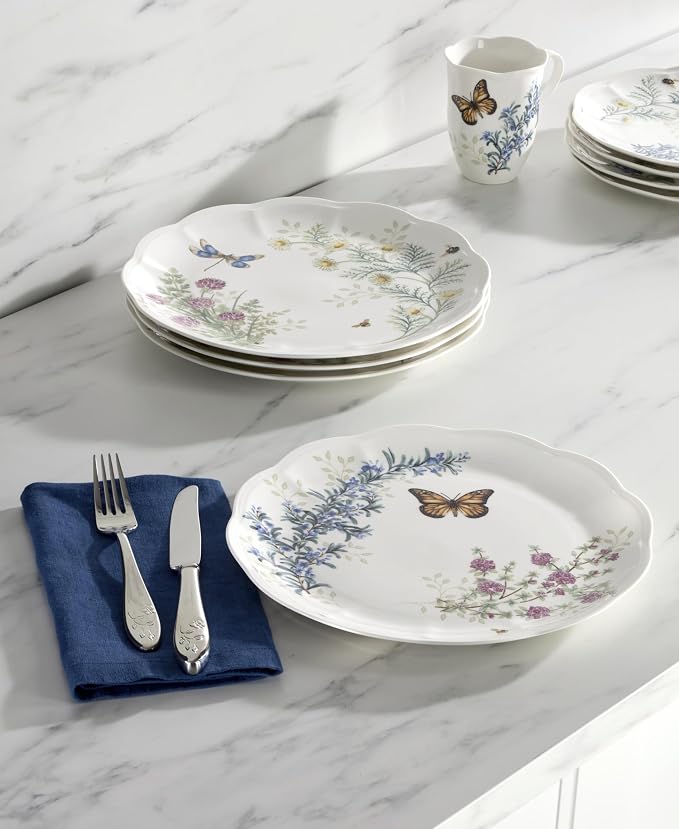 Lenox 897794 Butterfly Meadow Herbs Dinner Plates - Image 3