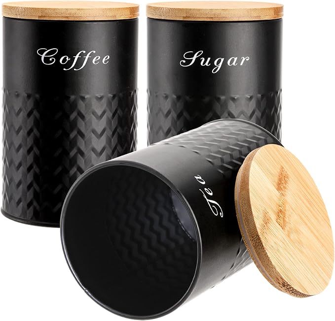 Bekith 3 Pack Kitchen Canisters - Image 4