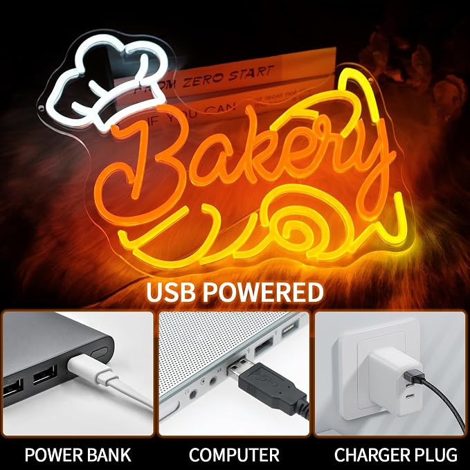 Bakery Neon Sign for Business Decor Dimmable Cake Led Lights Signs Bread Neon - Image 5