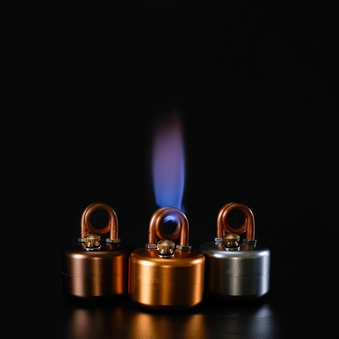 Mini Alcohol Camping Stove – Lightweight Brass & Aluminum Spirit Burner - Image 9