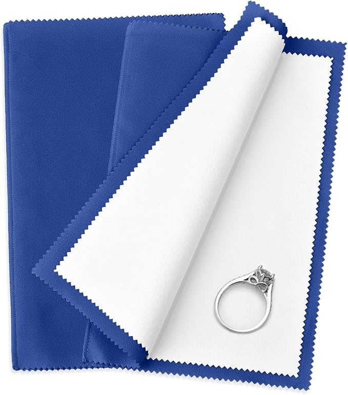 SEVENWELL 2pcs Silver Polishing & Cleaning Cloth, Sterling Silver Silverware by SEVENWELL