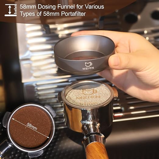 MEION Dosing Funnel, Magnetic Espresso Dosing Funnel Coffee Funnel, Espresso - Image 8