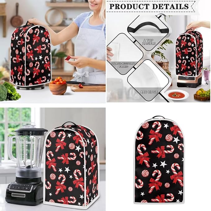 doginthehole Christmas Decor Blender Covers and Toaster Cover 2 Slice Candy - Image 3