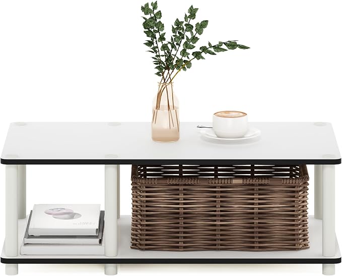 Furinno JUST TV Stand, 2-Tier No Tools Mid Entertainment Center - Image 9