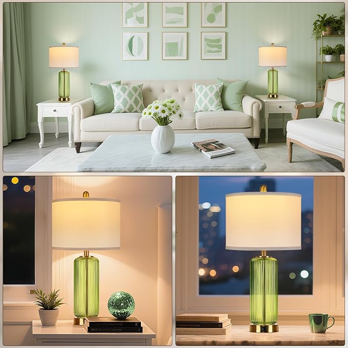 Table Lamps Set of 2 with Touch Control, 3-Way Dimmable Nightstand Lamp with - Image 6