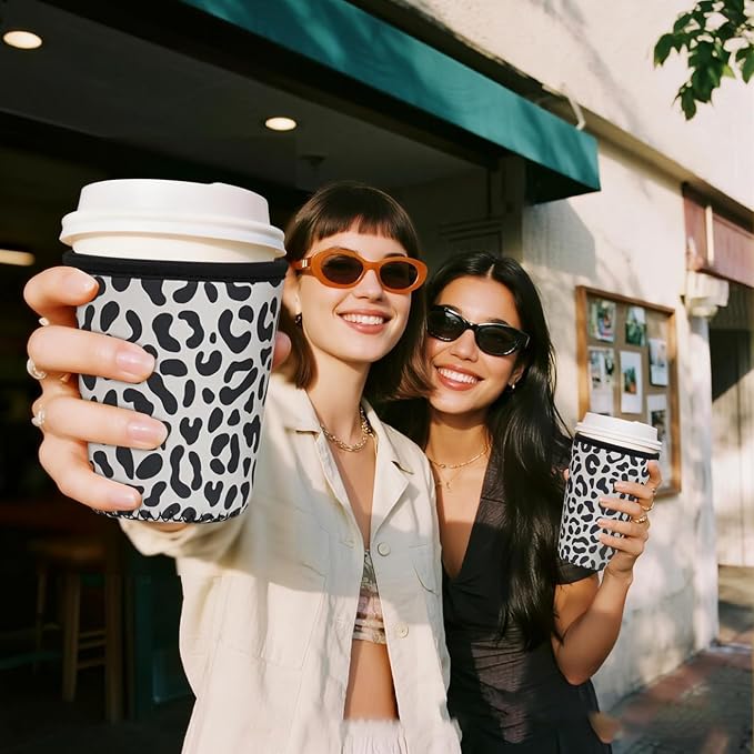 Reusable Insulated Sleeve for Iced Coffee Cup, Beverage Holder for Iced Coffee - Image 7