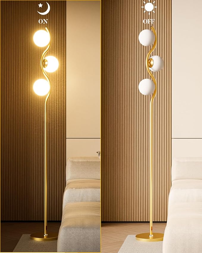 Lightdot Globe Floor Lamp for Living Room Mid Century Modern Floor Lamps - Image 6