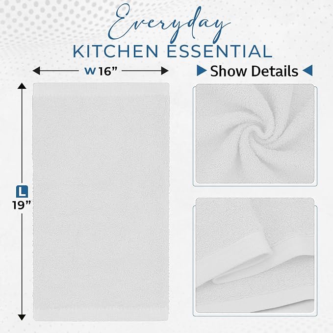 DAN RIVER Kitchen Bar Mops, 16 by 19 Inches, 100% Cotton Super Absorbent - Image 8