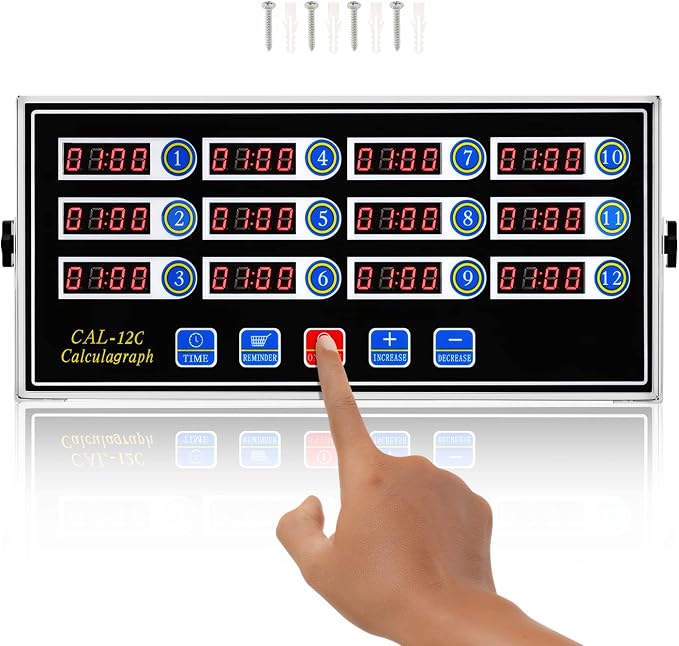 BEAMNOVA 12 Channels Digital Kitchen Timer by BEAMNOVA