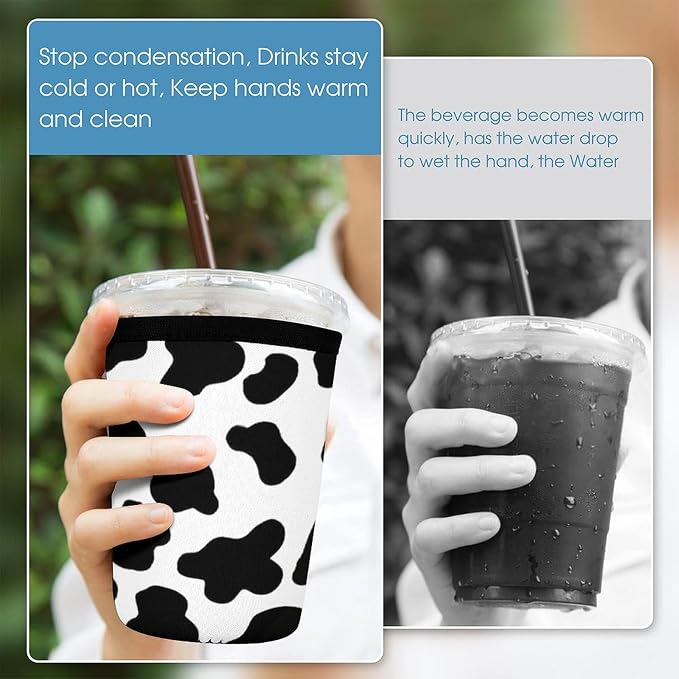 Cow Print Coffee Cup Sleeves - Image 6