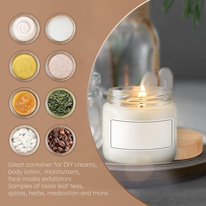 16 Pack 4 OZ Glass Jars with Lids, Small Glass Containers with Plastic - Image 5