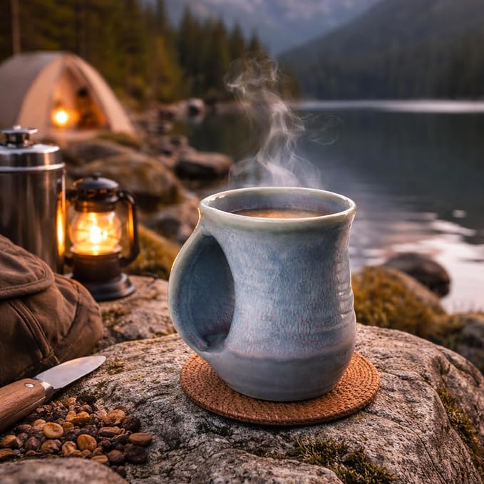 Hand Warmer Mug, Ceramic and Hand Painted - Image 7