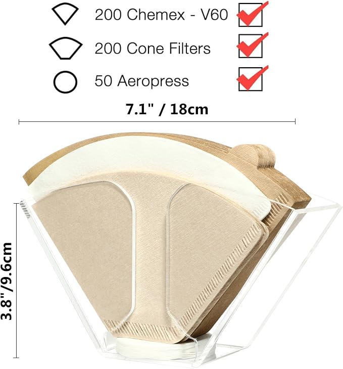 Kamehame Coffee Filter Holder, Wall Mount Coffee Filter Dispenser Rack - Image 2