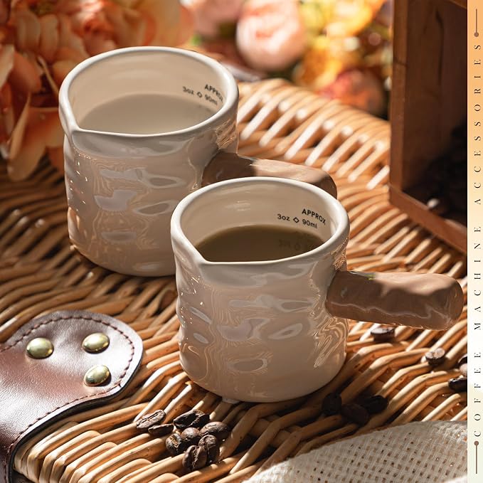 Maxdot Espresso Measuring Cups Ceramic 3 Oz/90ml - Image 4
