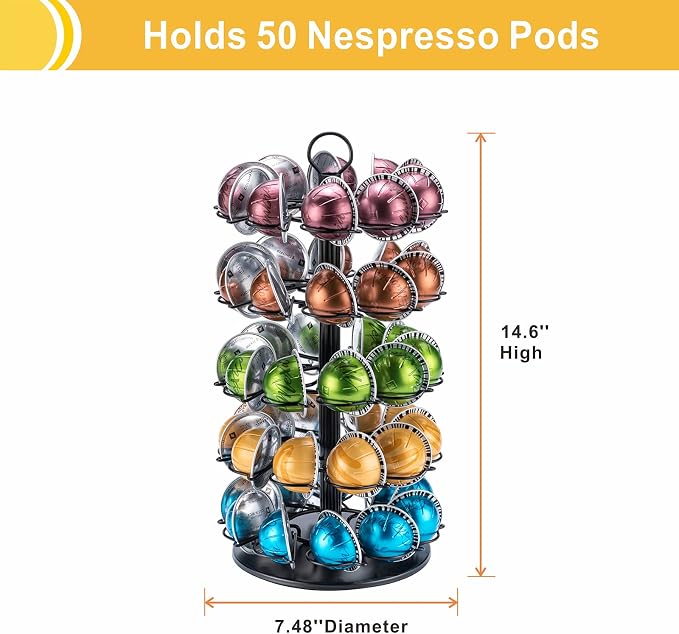 5 Tier Vertuo Carousel Stand Storage - Image 2