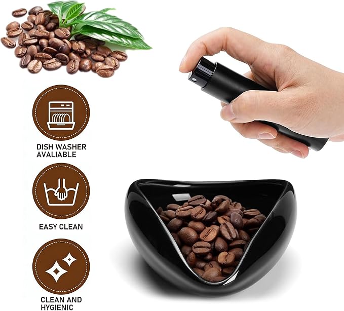 Coffee Bean Dosing Cup With 20ML Spray Bottle, Single Dosing Tray Espresso Bean - Image 2