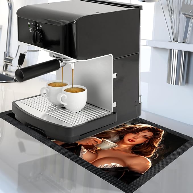 Coffee Bar Mat - Coffee Gifts - Coffee Lover - Coffee Bar Accessories - Barista - Image 2