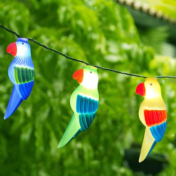 8.5Ft Parrot String Lights, Outdoor Tropical Themed LED String Lights - Image 9