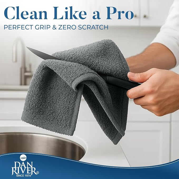 DAN RIVER Kitchen Bar Mops, 16 by 19 Inches, 100% Cotton Super Absorbent - Image 6
