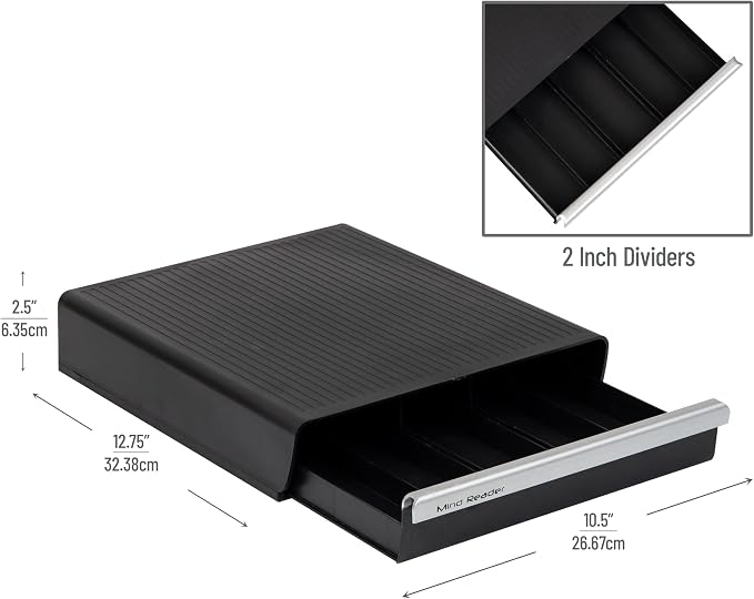 Mind Reader Single Serve Coffee Pod Drawer, 30 Pod Capacity, Countertop - Image 3