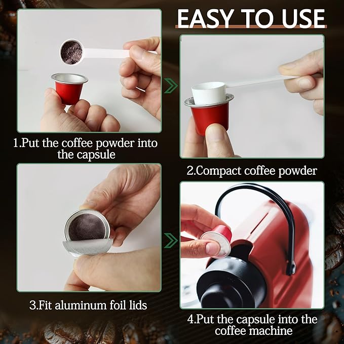 Espresso Capsules Refillable Coffee Pods - Image 5
