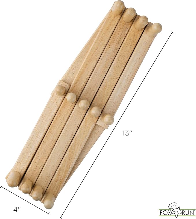 Fox Run Expanding Beechwood Coffee Mug Wall Rack - Image 5