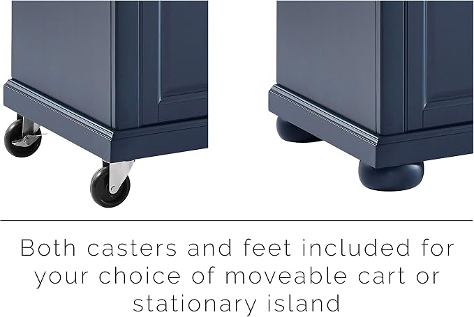 Crosley Furniture Madison Madison Rolling Kitchen Island Cart, Microwave Stand - Image 11