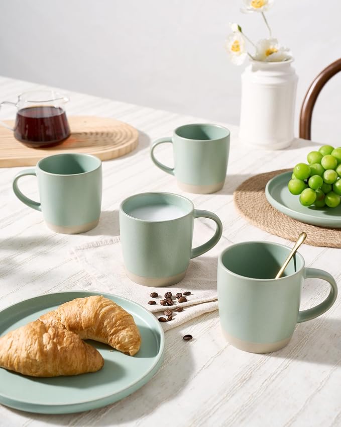 famiware Coffee Mugs Set of 4, Milkyway 13 oz Mug Set, Ceramic Cup Set - Image 6