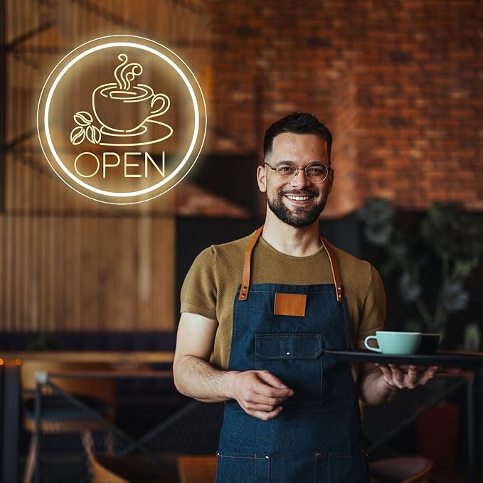 Coffee Open Neon Sign Business Open Lights - Image 5
