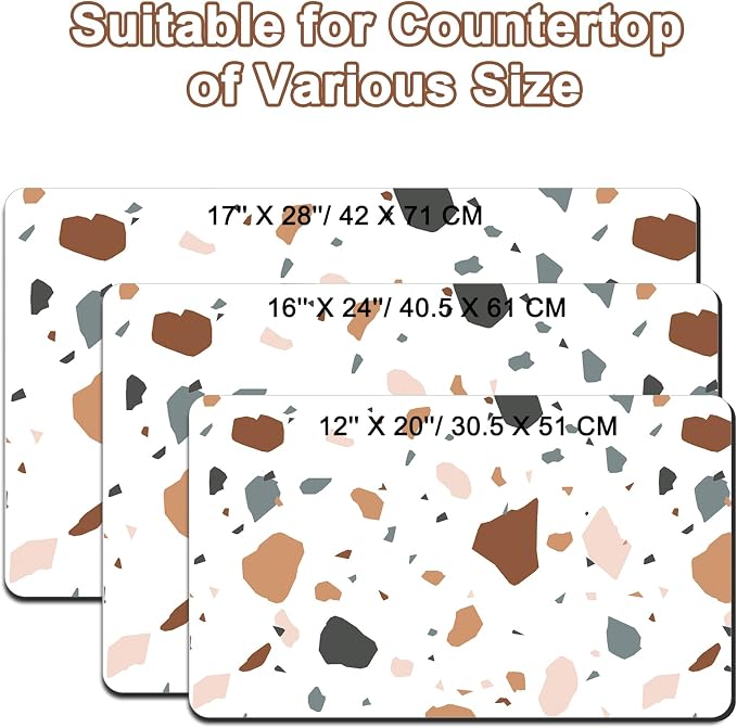 Dish Drying Mat for Kitchen Counter, Super Absorbent & Stain-Resistant - Image 4