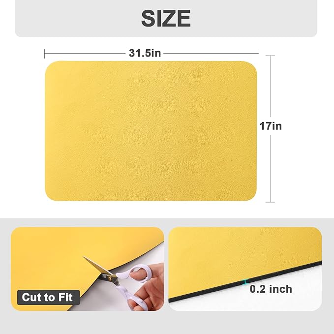 Ecotrim Absorbent Coffee Mat, Stain Hiding PU Leather Surface, Non-Slip Natural - Image 5