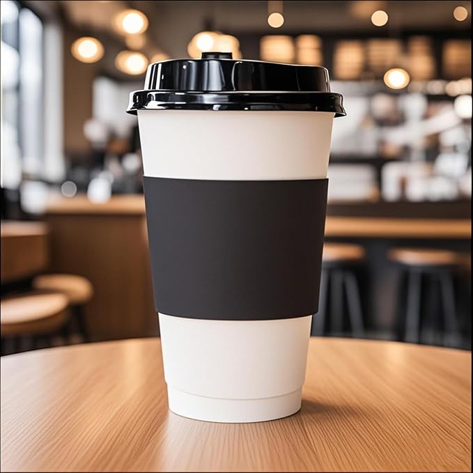 EchoDone 8oz 10oz 12oz 16oz Coffee Cups Sleeves Disposable - Image 8