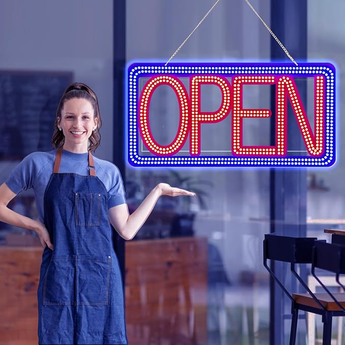 22"x11" Horizontal LED Open Sign - Image 4