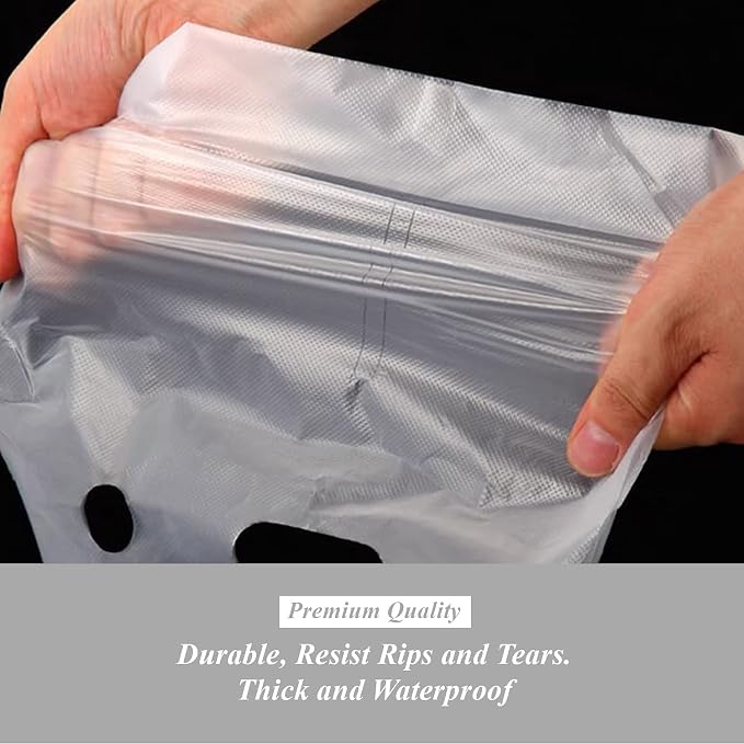 100 Pack Clear Plastic Bags 2 Cup Beverage Carrier Drink Holder up to 32oz - Image 8