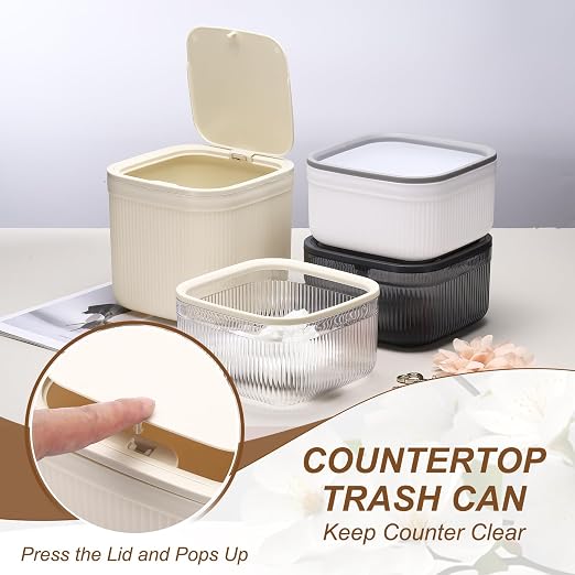 uxcell Small Desktop Trash Can - Image 5