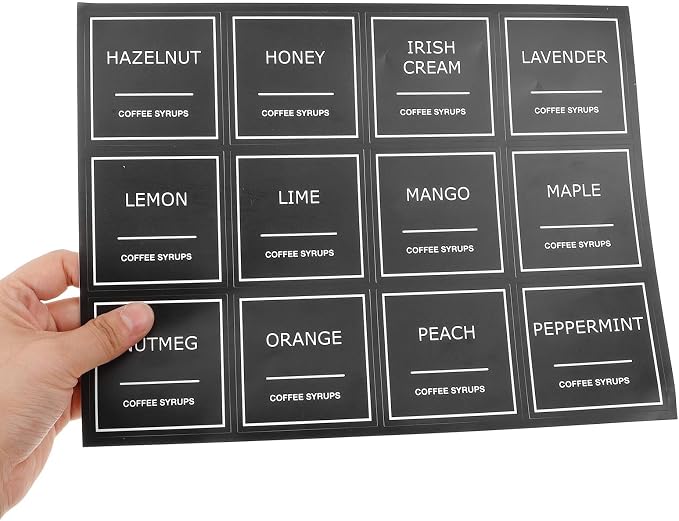 Generic 5 Sets Coffee Syrup Labels - Image 6