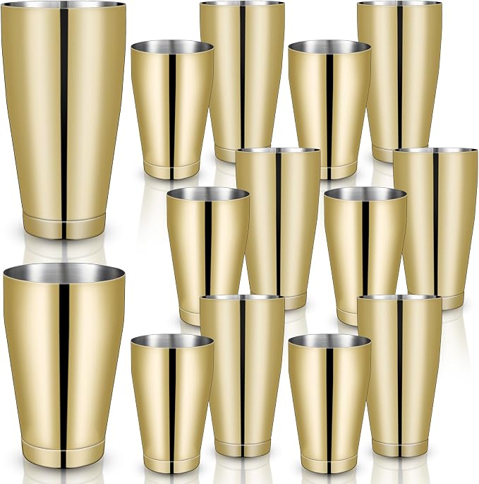 Sabary 12 Pcs Cocktail Shakers Professional Bar Shaker Boston Set Stainless by Sabary