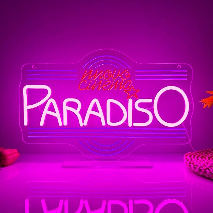 Allball Cinema Paradiso Neon Sign, LED Theater Neon Light USB Powered Dimmable by Unknown
