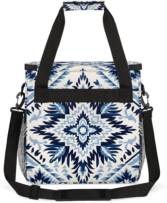 African Ethnic Coffee Maker Carring Bag, Large Insulated Storage Organizer Case - Image 5