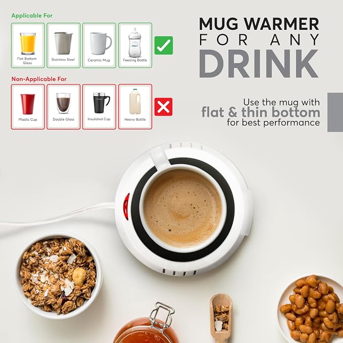 Candle Warmer Plate Safely Releases Scents Without a Flame- Used as Candle Jar - Image 3