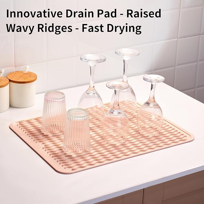 ZLR Silicone Dish Drying Mat for Kitchen Counter - Image 8
